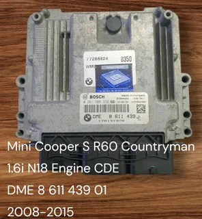 Mini Cooper S R56 1.6i 16V N14 2007-2012 Bosch ECU part# DME 7 641 003
