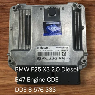 BMW G30 520D Diesel B47 Engine CDE 2018-2024 Bosch ECU part# DDE 8 476 038 01
