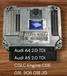 Audi A4 B8 2.0 TDI CGLC Engine CDE 2008-2015 Bosch ECU part# 03L 906 018 JG