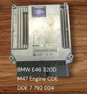 Bmw E46 320d M47 Engine Cde Edc Electronic Diesel Controlled 2003-2005 Genuine Used Bosch Manual Bas