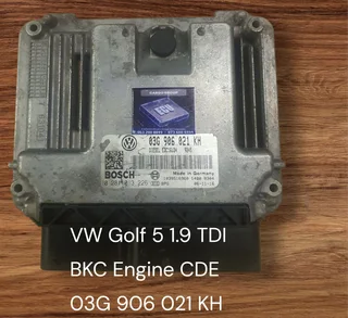 VW Golf 6 R Motion 2.0 TSI CDLC Engine CDE 2008-2013 Genuine Used Bosch Automatic Basic Engine Calcu