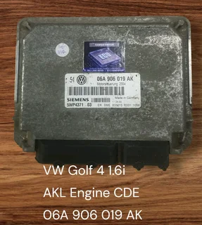 VW Golf 4 1.8 Turbo AUM Engine CDE 1997-2004 Bosch ECU part# 06A 906 018 R