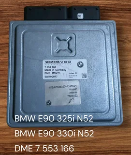 BMW E46 320i M54 Engine CDE 2000-2005 Siemens ECU part# DME MS43 7 509 942