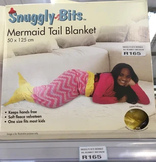 Snuggle Bits Mermaid Tail Blanket