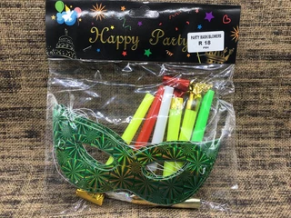 PARTY MASK/BLOWERS