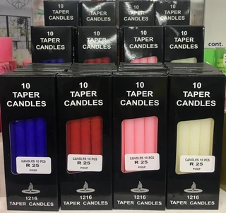 10pc Taper Candles