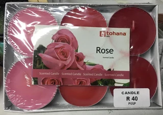 Rose Scented Candles