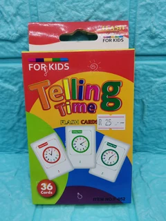 Telling Time Flash Cards For Kids