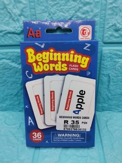 Beginning Words Flash Cards