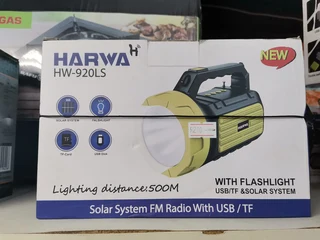 Harwa Solar System With Flashlight Model No; Hw-920ls