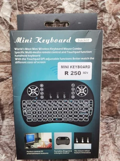 Rechargeable Mini Wireless Backlit Keyboard And Mouse Combo-Black