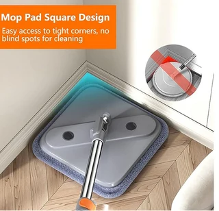 Sqaure Spin Mop And Bucket