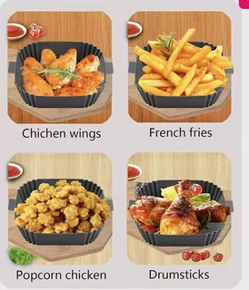 Nonstick Re-Usable Silicone Air fryer Trays