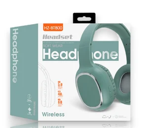 Foldable Wireless Soft-Wear Headphones -Blue