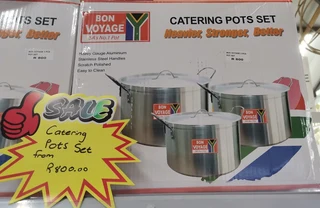 Bon Voyage Catering Pots Set  x3