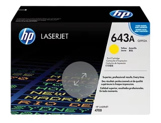 HP 643A Yellow Original LaserJet Toner Cartridge, Q5952A