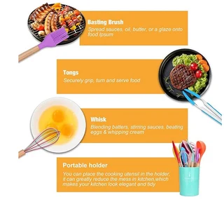 Silicone Cookware Set Of 12pc