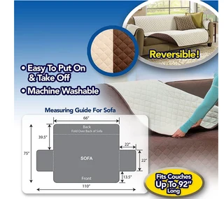 Couch Coat Reversible Sofa Cover