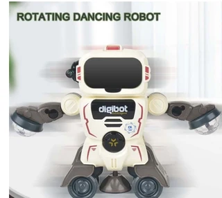 Baby Robot Toy 360 Rotate With Light