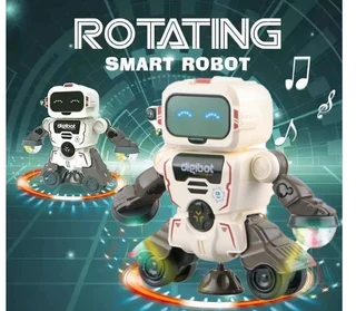 Baby Robot Toy 360 Rotate With Light