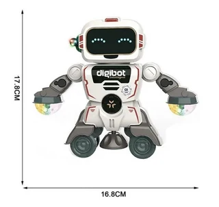 Baby Robot Toy 360 Rotate With Light
