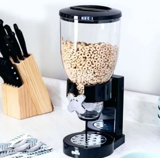 Single Cereal Dispenser  BLACK/ WHITE