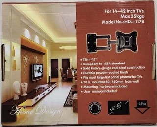 TV WALL BRACKET 14&#34;-42&#34; HDL-117B HOME DESIGNNOW ONLY R120