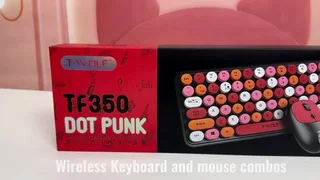 Dot punk keyboard and mouse combo