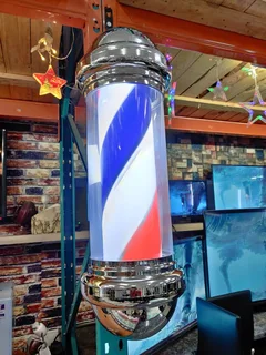 Rotating barber sign pole