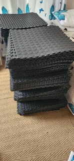 Rubber mat tiles 50cm x 50cm