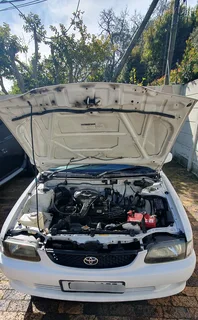 White 2005 Toyota Tazz 1.3 carb  XE aircon spec hatch back in excellent clean cond 2nd owner