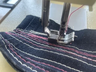 HARRISON DOUBLE NEEDLE - SEWING MACHINE - SPLIT BAR TYPE