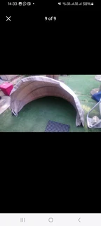 Boat Awning that folds up - various Uses.It has a metal frame with gas struts. Size: 1m high x 1m de