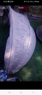 Boat Awning that folds up - various Uses.It has a metal frame with gas struts. Size: 1m high x 1m de