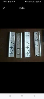 Large quantity of new quality  aluminium hinges 2 sizes available sell per pair or the lot