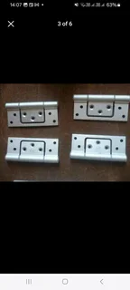 Large quantity of new quality  aluminium hinges 2 sizes available sell per pair or the lot