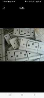 Large quantity of new quality  aluminium hinges 2 sizes available sell per pair or the lot