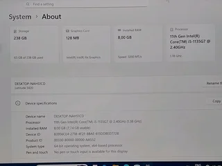 DELL 3420 i5 11th Generation Laptop and charger