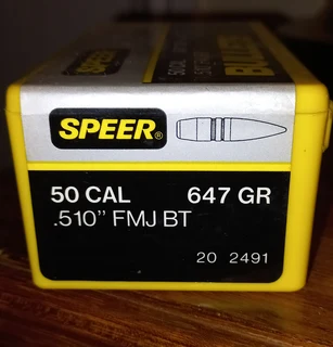 For Sale - SPEER .50BMG projectiles 647gr FMJBT for reloading