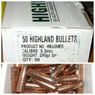 For Sale - Highland 9.3mm Projectiles 285gr Soft Point For Reloading