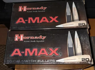 For Sale - Hornady 50cal A-Max 750gr match projectiles