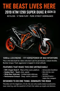 GEN 3 NEW SPEC 2019 KTM SUPER DUKE 1290R!!