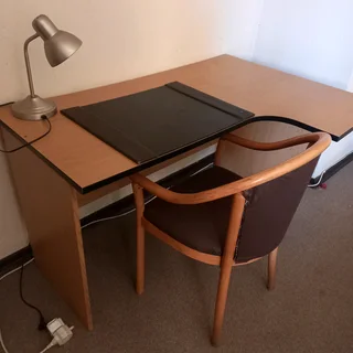 Desk and chair