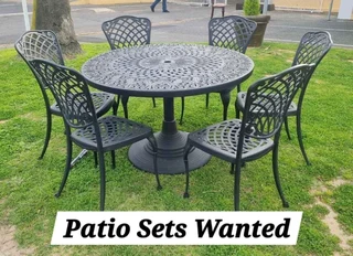 Patio Sets Wanted To Buy