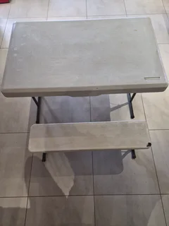 Camping Folding  Picnic Table With Chairs Little Damage On Corner Chair Hence Cheap Price  Collect!