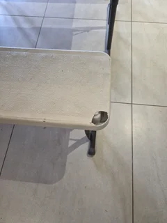 CAMPING FOLDING  PICNIC TABLE WITH CHAIRS LITTLE DAMAGE ON CORNER CHAIR HENCE CHEAP PRICE  COLLECT!