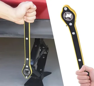 Labor saving wrench and adpater for Scissor Jack