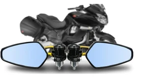 1 Pair 7/8" 22mm Motorcycle Handlebar Rear View Mirrors Universal Aluminum Bar Ends