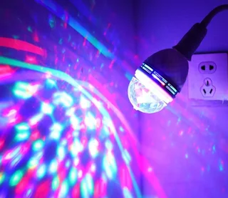 E27 Stage Lamp RGB LED Bulb Magic Ball Rotating Bulb