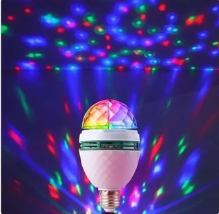 E27 Stage Lamp RGB LED Bulb Magic Ball Rotating Bulb